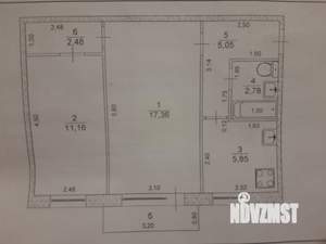 2-к квартира, вторичка, 45м2, 2/5 этаж