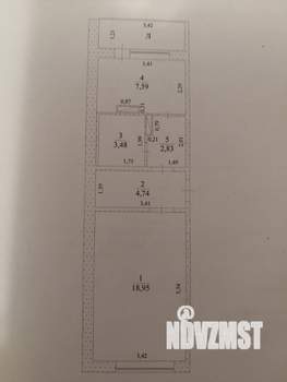 1-к квартира, вторичка, 37м2, 8/10 этаж