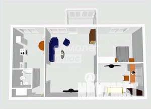 3-к квартира, вторичка, 39м2, 2/4 этаж