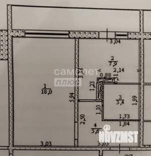1-к квартира, вторичка, 35м2, 4/14 этаж