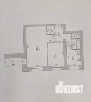 2-к квартира, вторичка, 44м2, 9/9 этаж