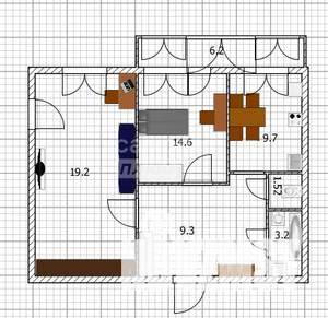 2-к квартира, вторичка, 57м2, 2/9 этаж