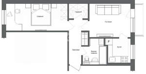 2-к квартира, вторичка, 51м2, 8/24 этаж