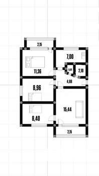 4-к квартира, вторичка, 60м2, 4/5 этаж