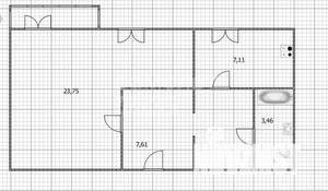 2-к квартира, вторичка, 43м2, 5/5 этаж