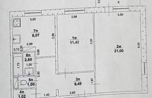 2-к квартира, вторичка, 55м2, 3/9 этаж