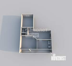 2-к квартира, вторичка, 50м2, 5/5 этаж