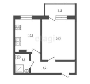 1-к квартира, вторичка, 36м2, 4/10 этаж