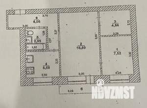 2-к квартира, вторичка, 44м2, 3/4 этаж