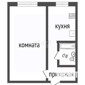 1-к квартира, вторичка, 37м2, 3/9 этаж