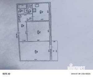 2-к квартира, вторичка, 53м2, 4/9 этаж