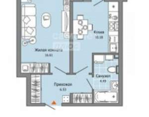 1-к квартира, вторичка, 40м2, 5/12 этаж