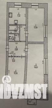3-к квартира, вторичка, 65м2, 2/2 этаж