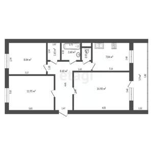 3-к квартира, вторичка, 60м2, 5/5 этаж