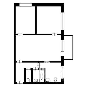 3-к квартира, вторичка, 50м2, 5/5 этаж