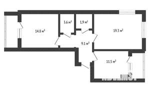 2-к квартира, вторичка, 60м2, 5/5 этаж