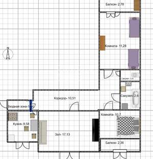 3-к квартира, вторичка, 66м2, 8/9 этаж