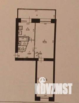 2-к квартира, вторичка, 45м2, 1/5 этаж