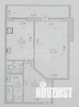 1-к квартира, вторичка, 46м2, 2/10 этаж