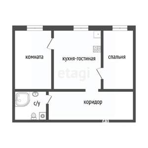 2-к квартира, вторичка, 64м2, 2/5 этаж