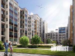 1-к квартира, строящийся дом, 46м2, 2/9 этаж