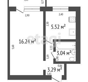 1-к квартира, вторичка, 30м2, 2/5 этаж