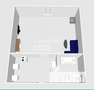 1-к квартира, вторичка, 13м2, 2/5 этаж