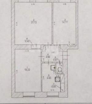 3-к квартира, вторичка, 67м2, 3/4 этаж