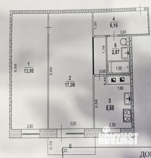 2-к квартира, вторичка, 46м2, 4/5 этаж