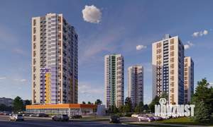 3-к квартира, строящийся дом, 68м2, 17/24 этаж