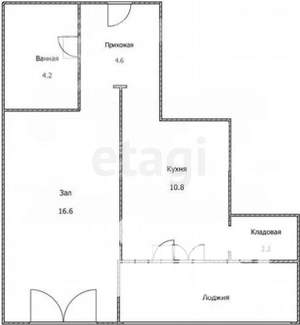 1-к квартира, вторичка, 38м2, 24/25 этаж
