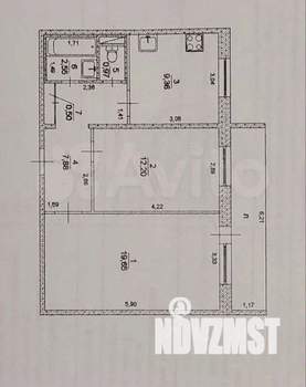 2-к квартира, вторичка, 56м2, 10/10 этаж