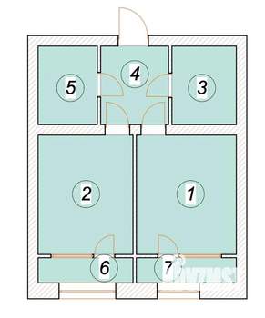 1-к квартира, строящийся дом, 58м2, 1/5 этаж