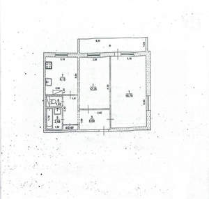 2-к квартира, вторичка, 52м2, 11/12 этаж