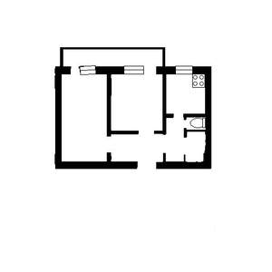 2-к квартира, вторичка, 53м2, 7/10 этаж