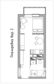 Студия квартира, вторичка, 26м2, 10/20 этаж