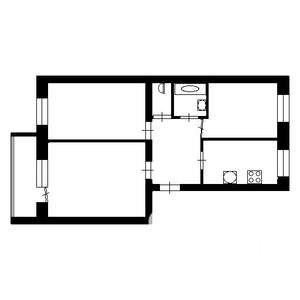 3-к квартира, вторичка, 60м2, 3/9 этаж