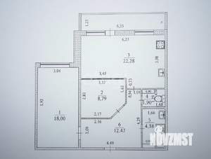 2-к квартира, вторичка, 68м2, 5/10 этаж