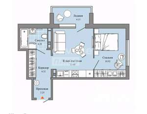 2-к квартира, вторичка, 38м2, 4/7 этаж
