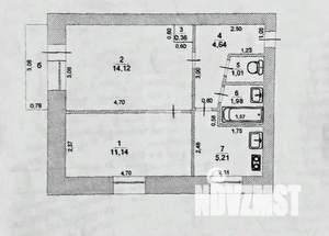 2-к квартира, вторичка, 39м2, 2/5 этаж