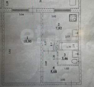 1-к квартира, вторичка, 35м2, 6/10 этаж