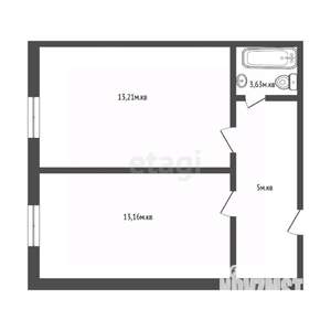 1-к квартира, вторичка, 36м2, 2/9 этаж