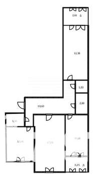 3-к квартира, вторичка, 69м2, 9/10 этаж