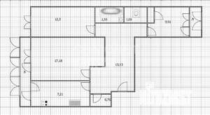 3-к квартира, вторичка, 65м2, 8/9 этаж