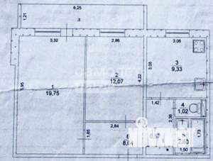 2-к квартира, вторичка, 57м2, 2/10 этаж