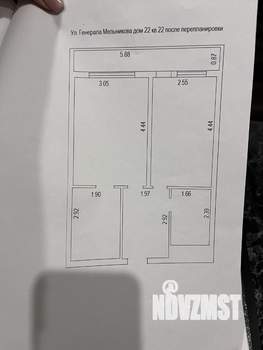 1-к квартира, вторичка, 40м2, 5/16 этаж