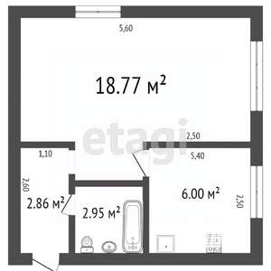 1-к квартира, вторичка, 32м2, 1/4 этаж