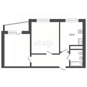 2-к квартира, вторичка, 49м2, 7/12 этаж