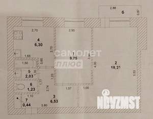 2-к квартира, вторичка, 45м2, 5/9 этаж