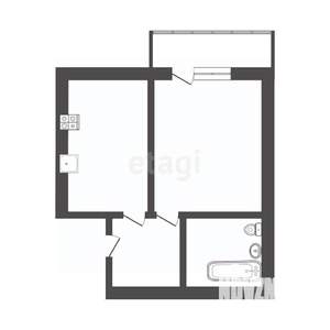 1-к квартира, вторичка, 33м2, 6/9 этаж